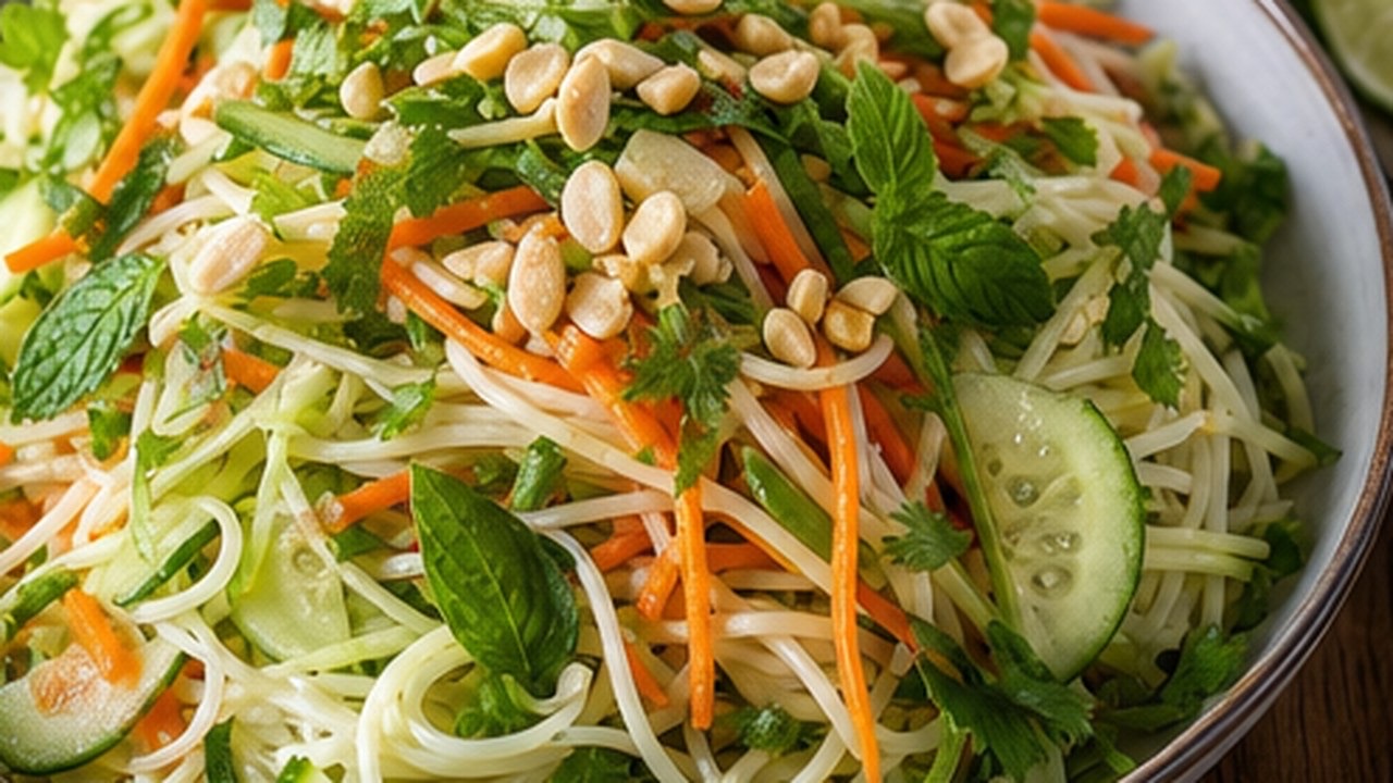 Limonotlu Pirinç Erişte Salatası