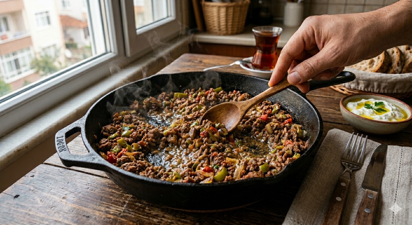 Geleneksel Kıymalı Yumurta