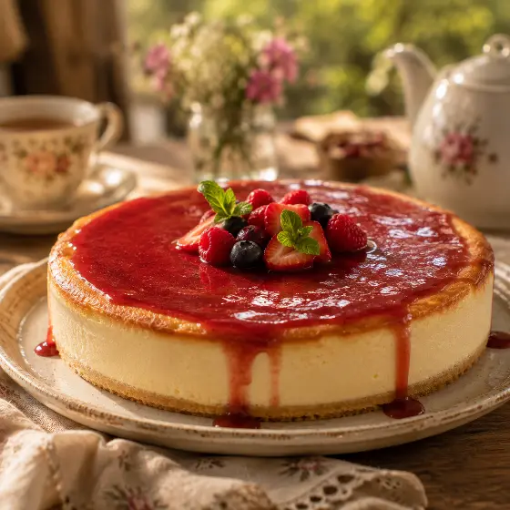 Cheesecake cocido
