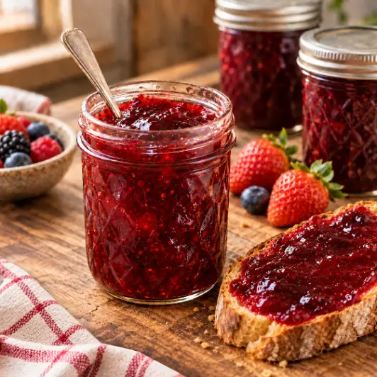 Mermelada de frutos rojos