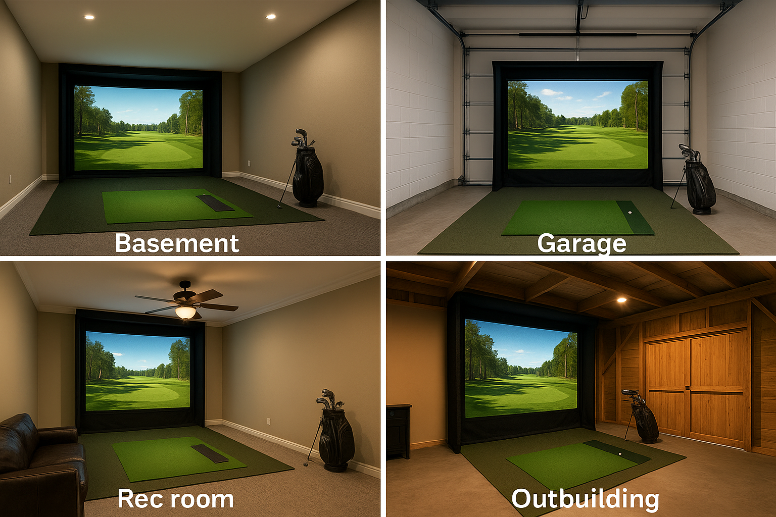 The Best Places to Install a Golf Simulator in Your Home (Aurora, Centennial, Englewood & More)