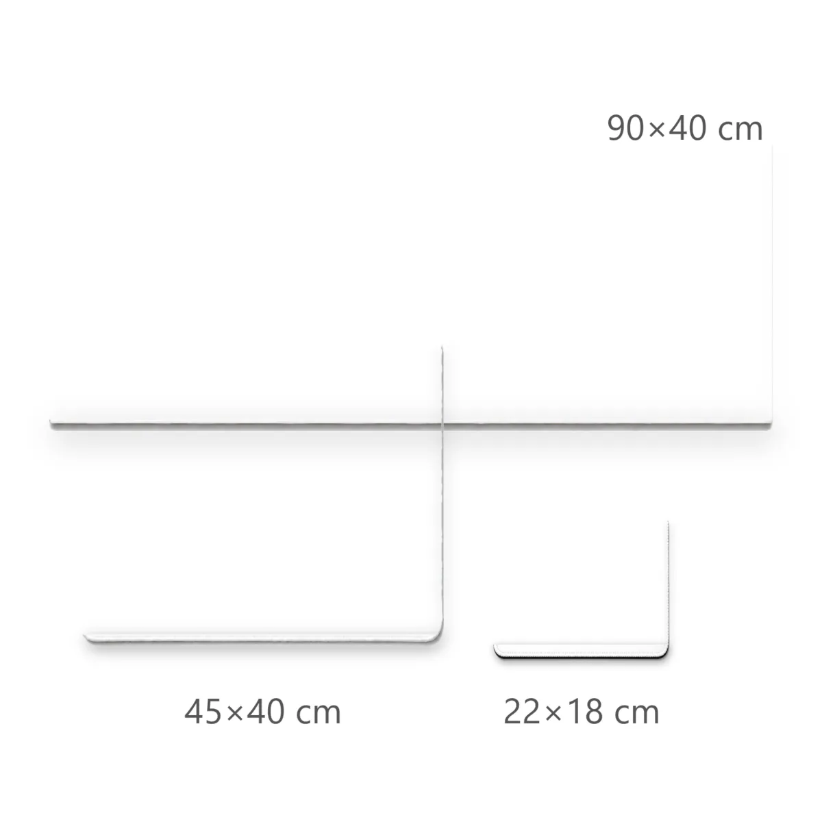 Mousepad Minimalista Branco Liso