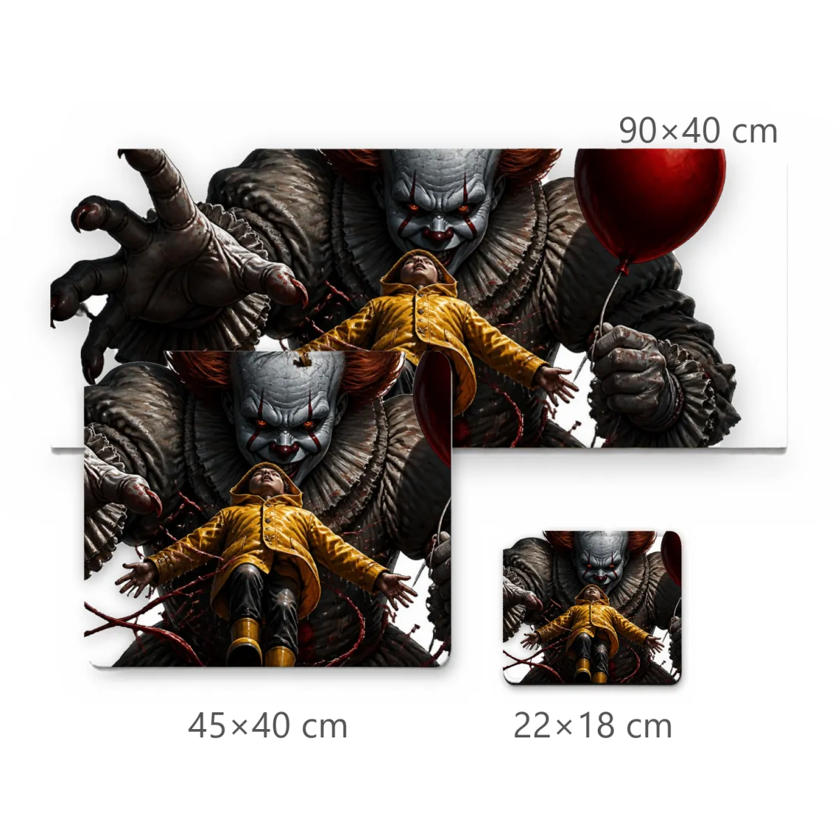 Mousepad Personalizado Pennywise e Georgie Horror Urbano
