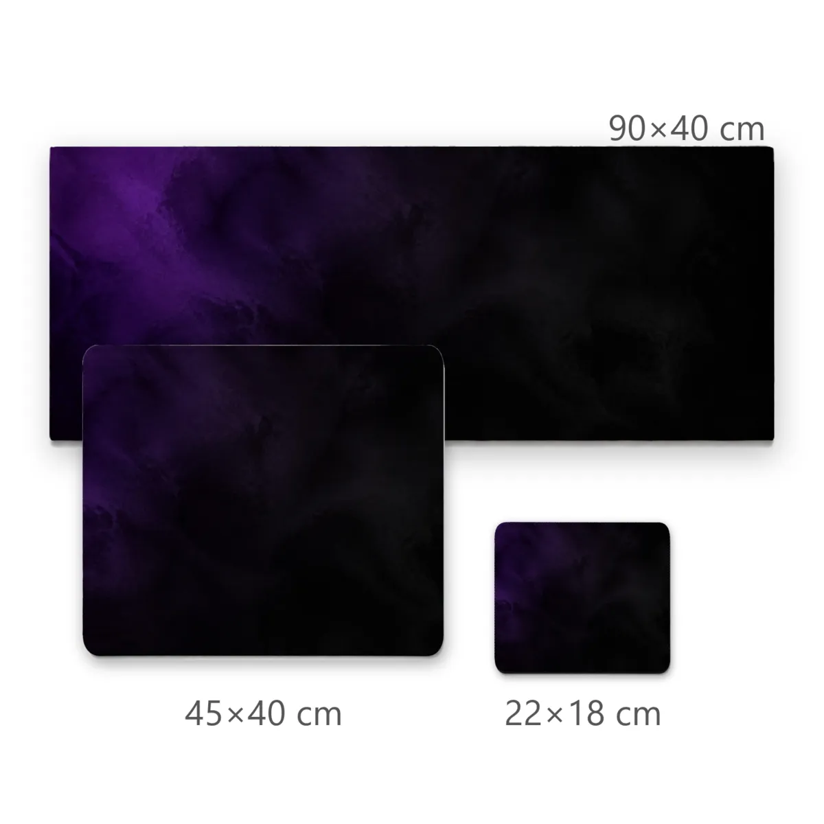 Mousepad Degradê Roxo e Preto com Efeito de Fumaça