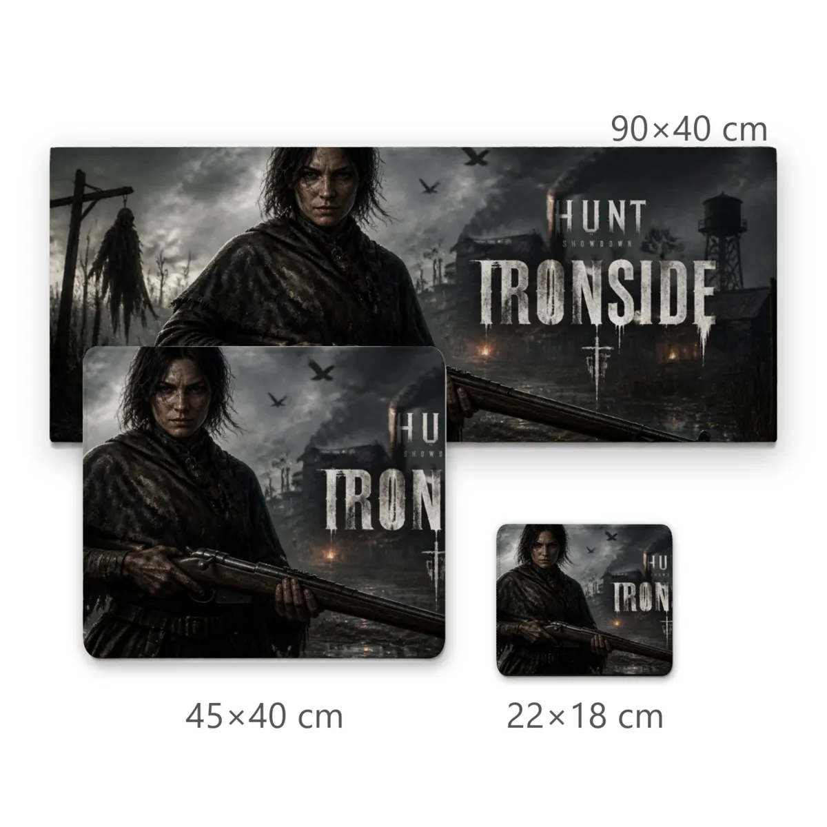 Mousepad Gamer Caçadora com Rifle e Cenário Sombrio Ironside