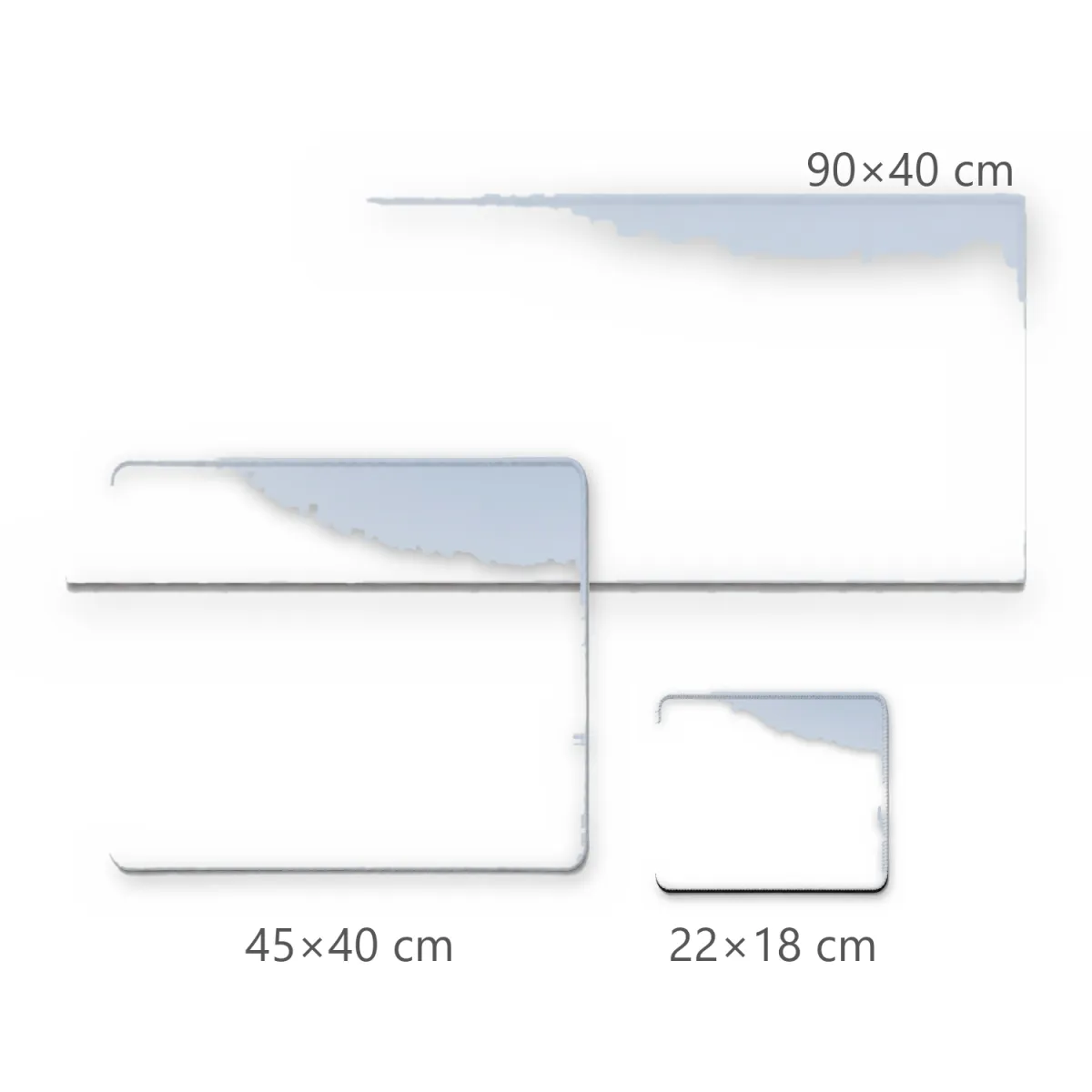 Mousepad Cidade Minimalista Futurista em Tons de Branco e Névoa