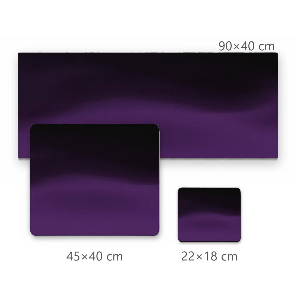 Mousepad Degradê Minimalista Roxo e Preto Suave