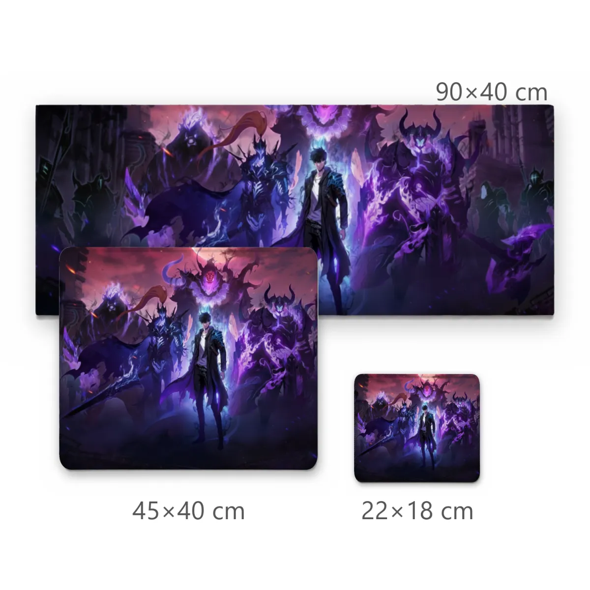 Mousepad Guerreiro das Sombras com Exército Roxo e Monarcas Fantasmagóricos
