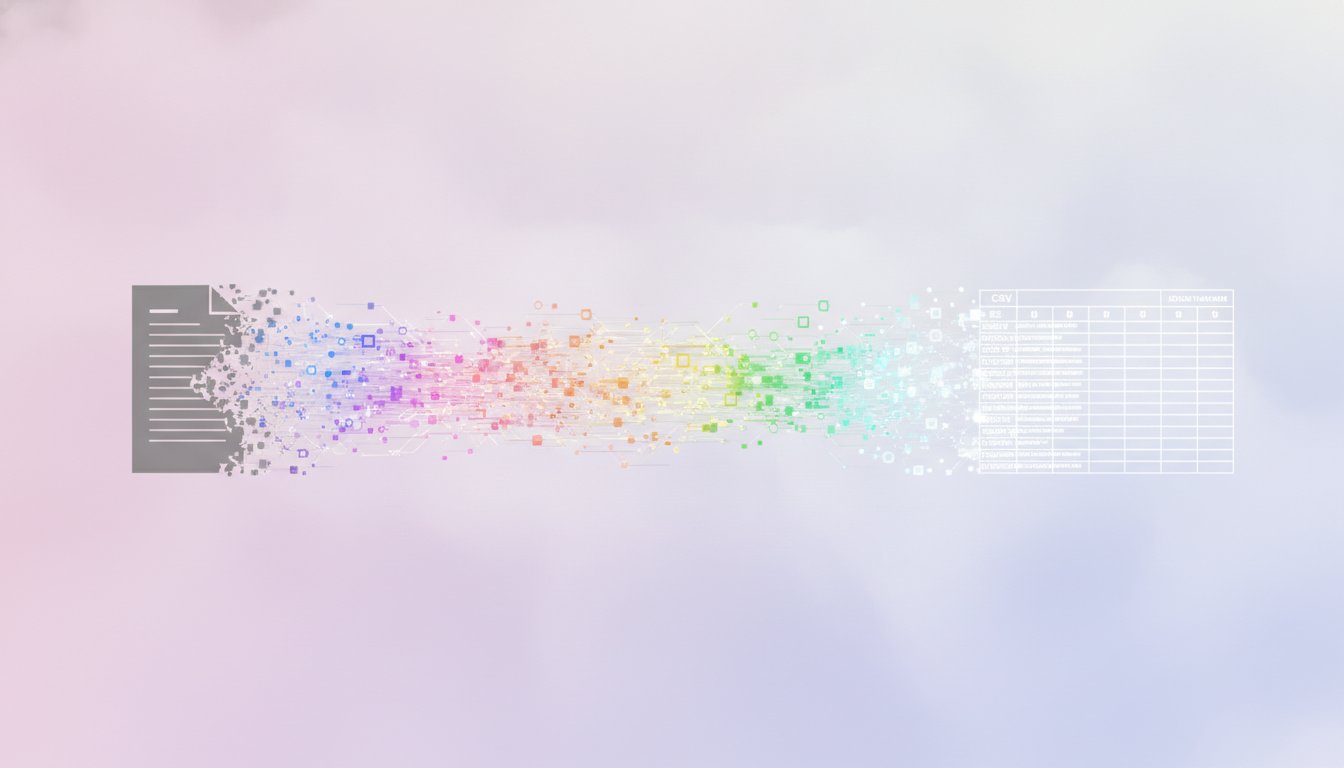 PDFを検索可能なCSVに変換する — 構造化データ抽出の実践ガイド