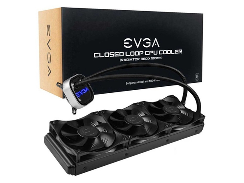 REFRIGERACION LIQUIDA EVGA, RADIADOR 360MM, 3 VENTILADORES 120MM