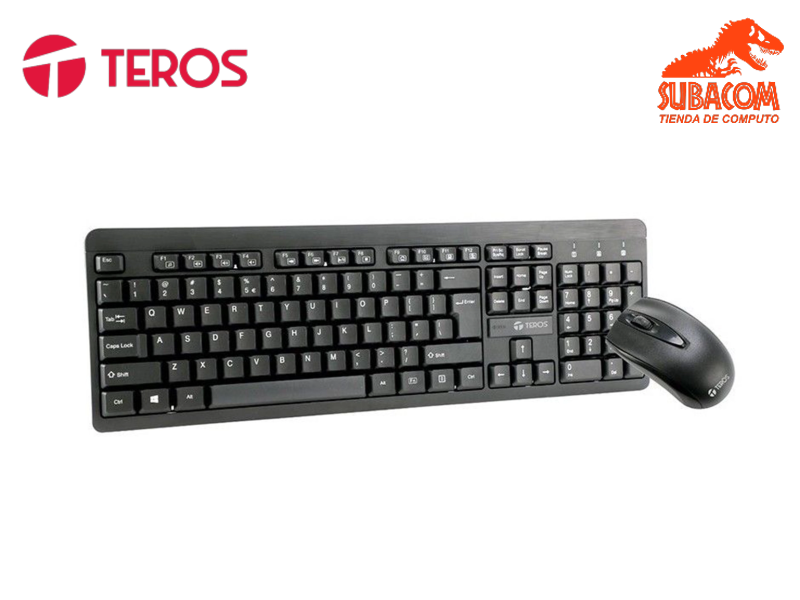 COMBO INALÁMBRICO TEROS TE-4061N, TECLADO Y MOUSE