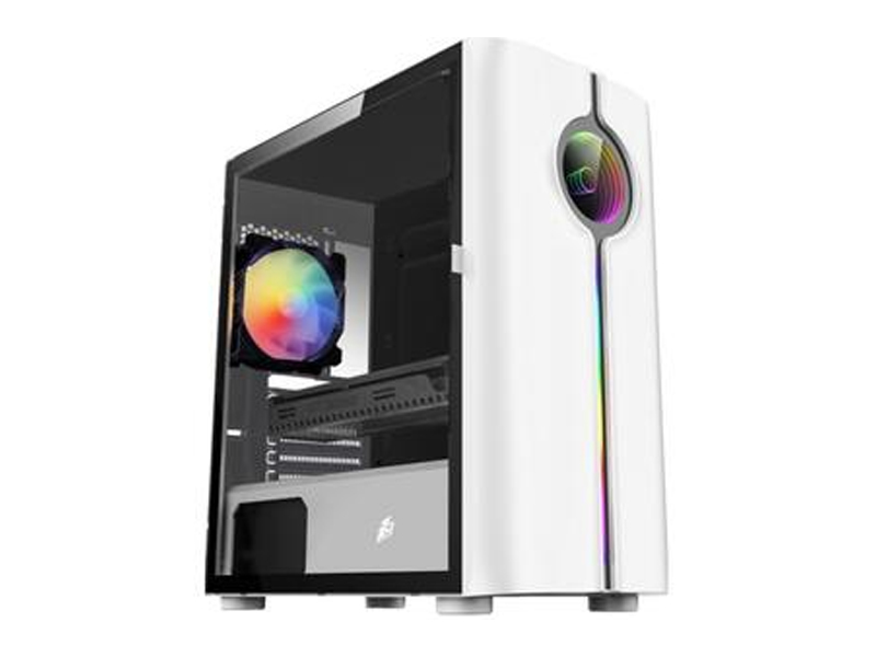 CASE GAMER 1ST PLAYER IS3, 3FAN ARGB, VIDRIO TEMPLADO, BANDA LED RGB, COLOR BLANCO