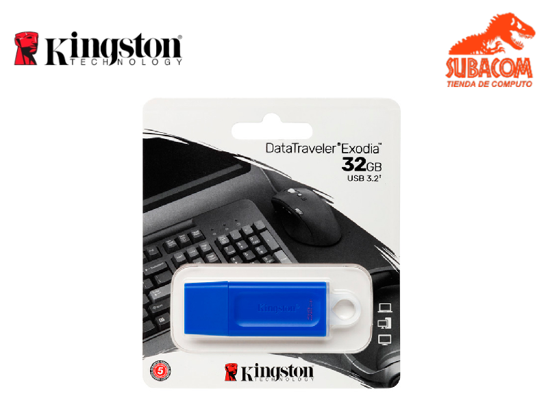 USB KINGSTON DATA TRAVELER EXODIA 32GB BLUE