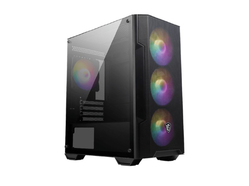 CASE GAMING MSI MAG FORGE M100A, 4 AUTO RGB FAN MICRO ATX