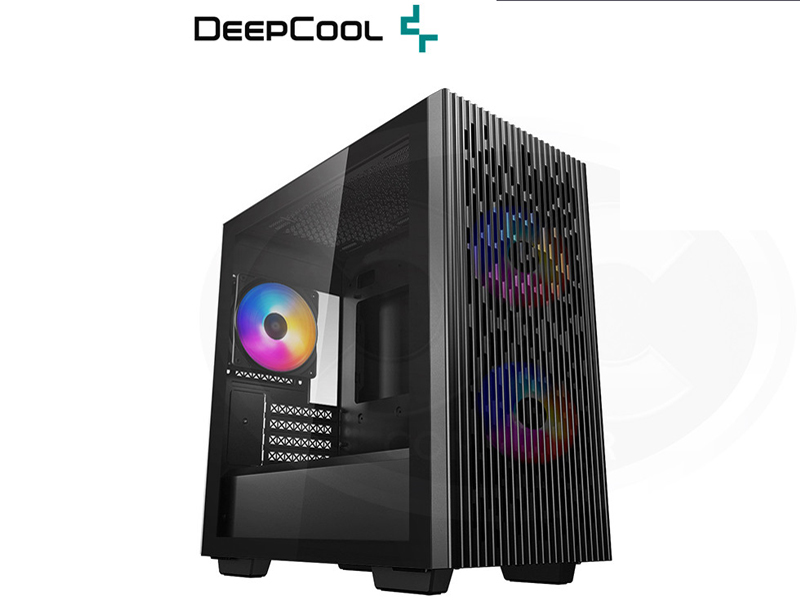 CASE DEEPCOOL MATREXX 40 3FS, 3 FAN RGB, VIDRIO TEMPLADO, COLOR NEGRO