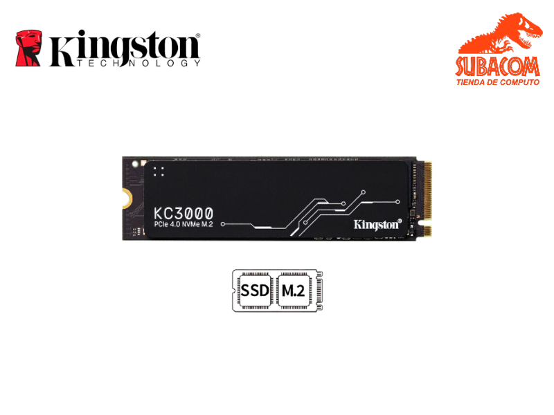 Disco Sólido SSD Kingston KC3000 1TB, M.2 NVMe PCIe 4.0, 7000MB/s