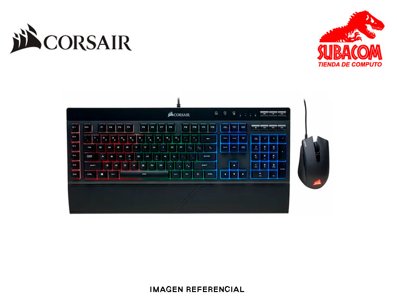 TECLADO Y MOUSE CORSAIR GAMING K55 + HARPOON