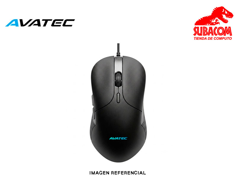 MOUSE AVATEC CMS-8409B, 7200 DPI, RGB, COLOR NEGRO