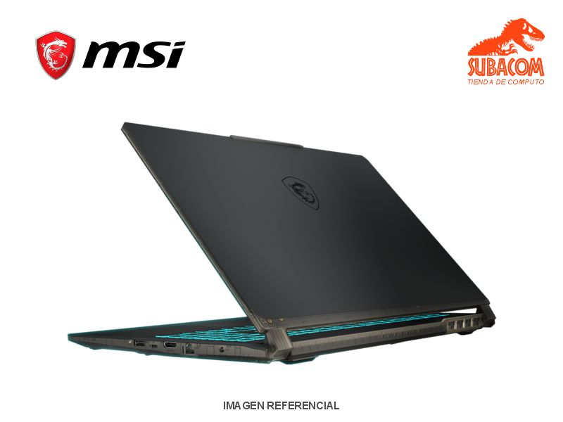 LAPTOP MSI CYBORG 15, I7-13620H, RAM 16GB DDR5, SSD 512GB, RTX 4050 6GB, PANT 15.6" FHD 144HZ IPS, 3 CELDAS, WIN 11 HOME, NEGRO 1