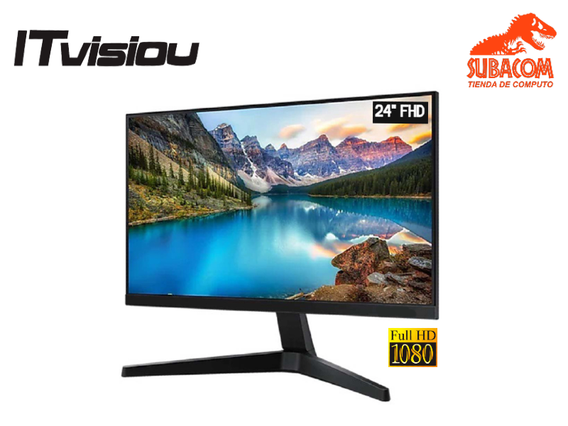 MONITOR ITVISIOU IT 2400 24" FULL HD, VA, 2MS, HDMI, VGA, COLOR NEGRO