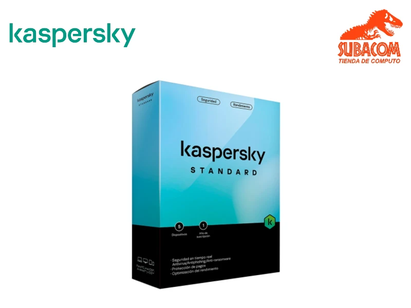 ANTIVIRUS KASPERSKY STANDARD LICENCIA DE 1 AÑO