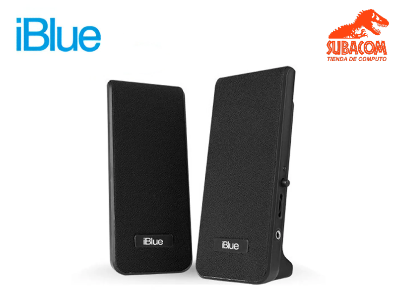 PARLANTE IBLUE 2.0 MULTIMEDIA BLACK, USB, CABLE