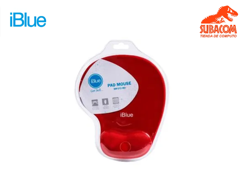 MOUSE PAD CON DESCANSADOR IBLUE ROJO