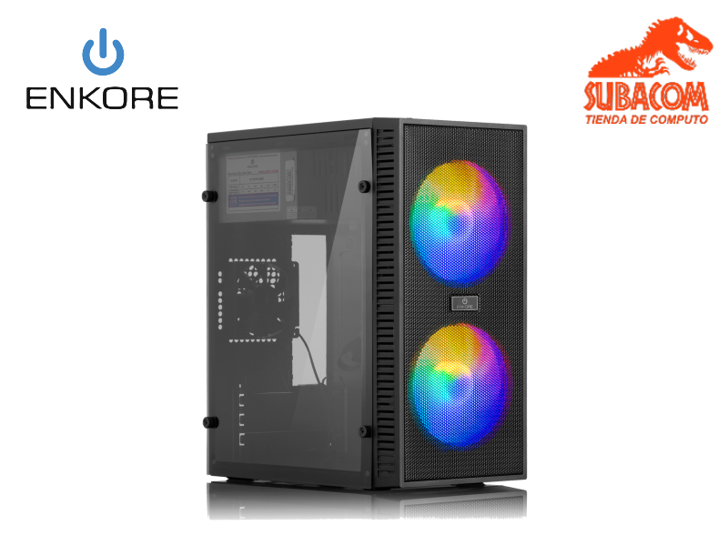 CASE GAMER ENKORE, KINGDOM, ENC 3003, 230W REALES, 2 FAN