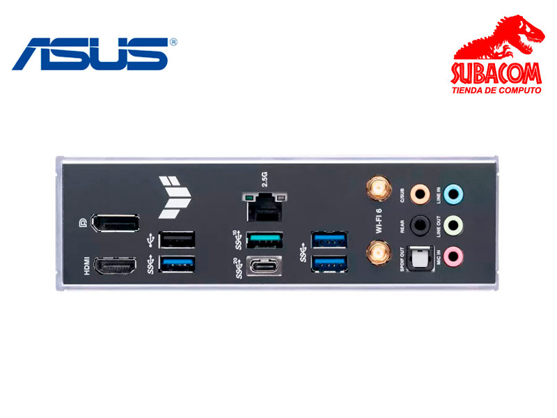PLACA MADRE ASUS TUF GAMING B760-PLUS WIFI, INTEL LGA 1700, 4 RANURAS DDR5, ATX 1