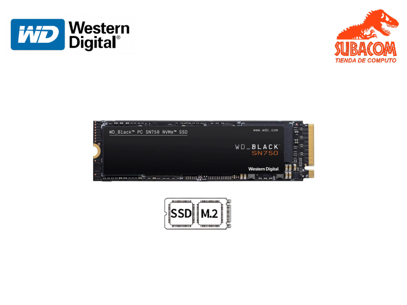 DISCO SOLIDO WESTERN DIGITAL BLACK SN750 250GB, 3200MB/S, GEN4