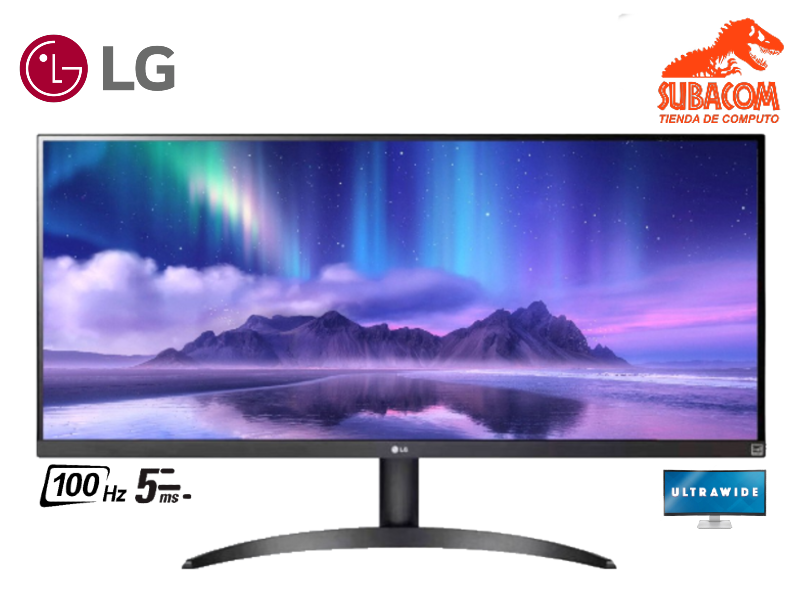 MONITOR LG 34WPQ00 34P ULTRA WIDE WFHD(2560x1080) 100Hz 5ms HDMI/DP