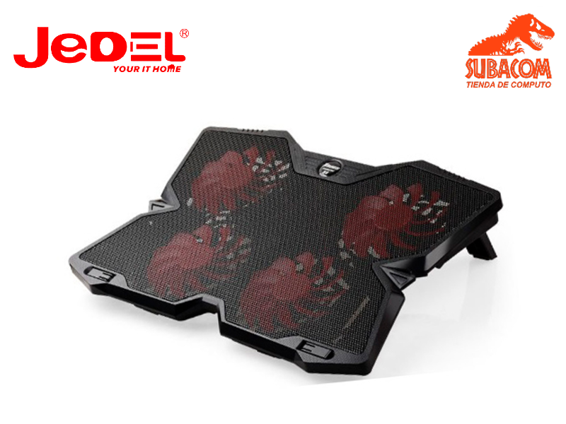 COOLER PAD JEDEL S4 / 14"/ 6 FAN / PLASTIC IALUMIMUN