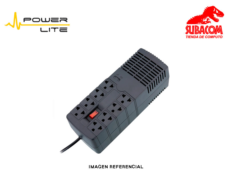 ESTABILIZADOR, POWER LITE QUASAR, R AVR PLI1300 1300VA/650W 8SALIDAS POWER LITE