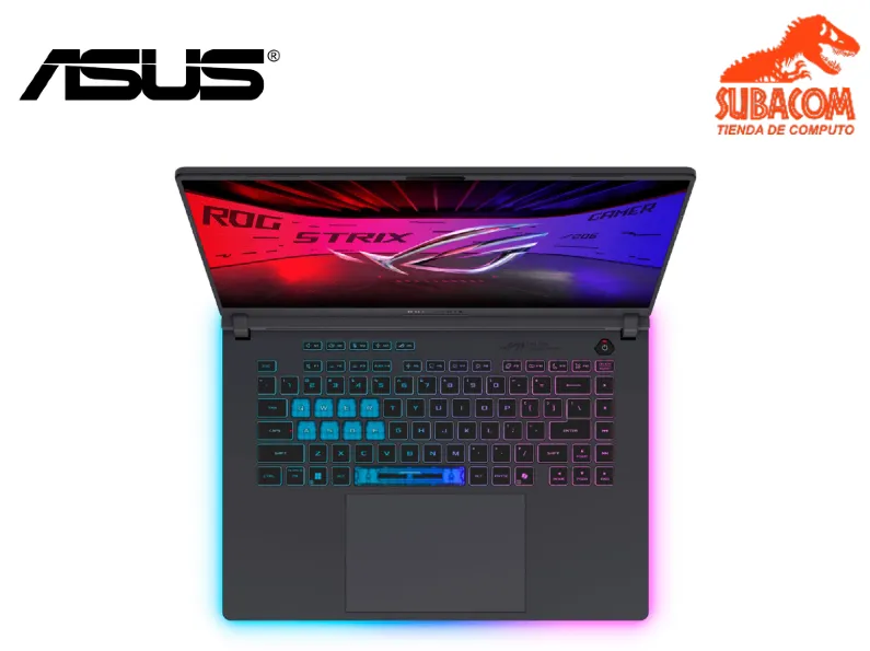 LAPTOP ASUS ROG STRIX G16, ULTRA 9 275HX, RAM 16GB DDR5, SSD 1TB, RTX 5070 8GB, PANT 16" FHD, WIN 11, ECLIPSE GRAY, MOCHILA ROG+ MOUSE ROG 1