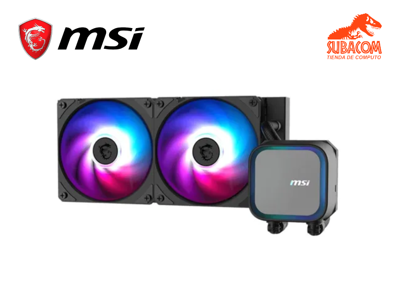 REFRIGERACION LÍQUIDA MSI MAG CORELIQUID A13 240, 2 FAN, COLOR NEGRO