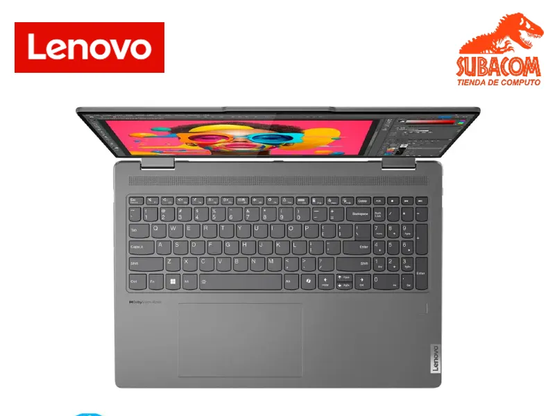 LENOVO YOGA 7 2EN1 16IML9, INTEL CORE ULTRA 7 155U, RAM 16GB DDR5, SSD 1TB, INTEL GRAPHICS, 16" WUXGA IPS 60HZ TACTIL, 4 CELDAS, WINDOWS 11 HOME, COLOR STORM GREY STAND-MILITAR 1