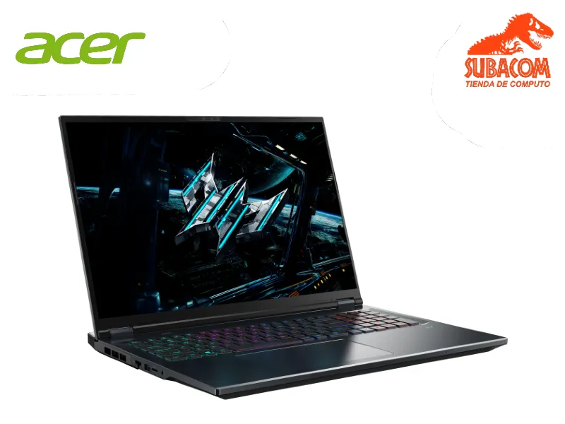 LAPTOP ACER PREDATOR HELIOS NEO 16S, ULTRA 9 275HX, RAM 16GB DDR5, SSD 1TB, RTX 5060 8GB, PANT. 16" 2.5K OLED 240HZ, WIN 11 HOME, NEGRO   1