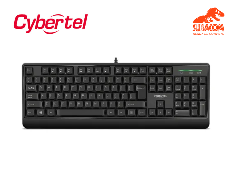 TECLADO CYBERTEL MERCURY CYB K201, 100%, MULTIMEDIA, COLOR NEGRO