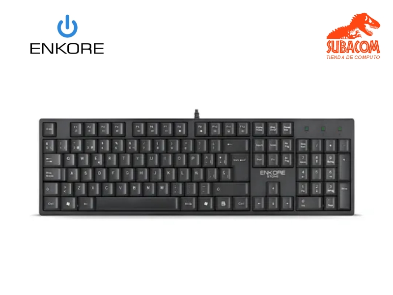 TECLADO ENKORE STONE ENK K100, 100%, MULTIMEDIA, COLOR NEGRO