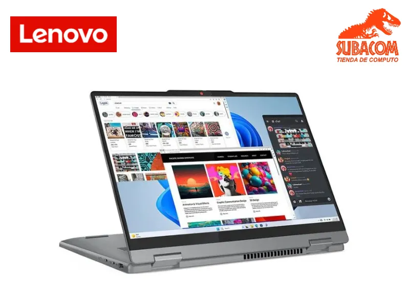 LENOVO IDEAPAD 5 2EN1 14IAL10, INTEL CORE ULTRA 5 225U, RAM 8GB DDR5, SSD 512GB, INTEL GRAPHICS, PANT. 14" WUXGA TACTIL, 3 CELDAS, WINDOWS 11 HOME, COLOR LUNA GREY 2