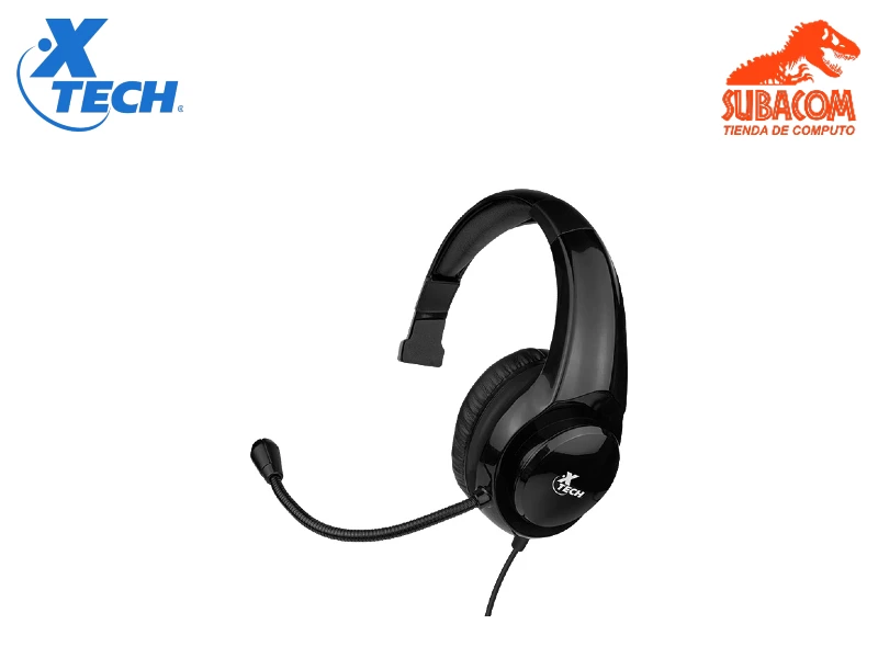 MONOAURICULAR XTECH XTH520BK MOLTEN, JACK 3.5MM