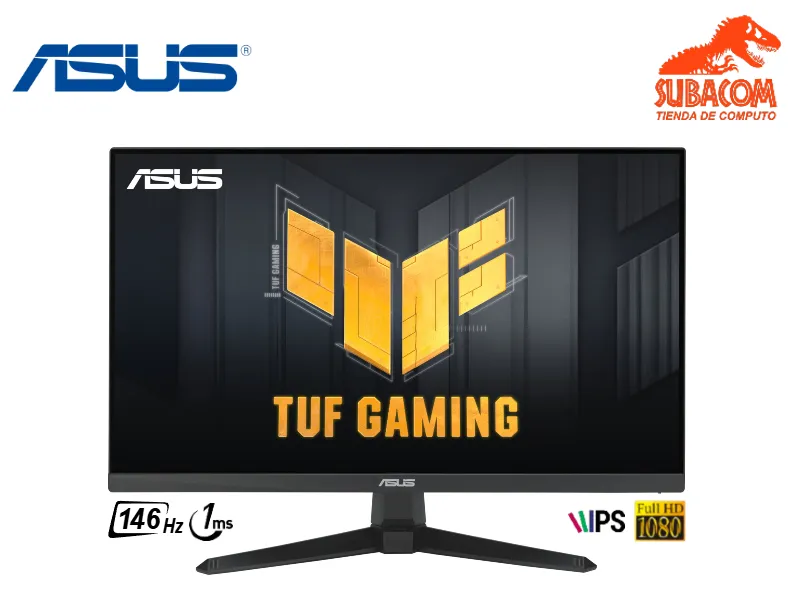 MONITOR ASUS TUF GAMING VG249QE5A 23.8'' FULL HD, IPS, ADAPTIVE SYNC, 146HZ OC, 1MS, PARLANTES, COLOR NEGRO