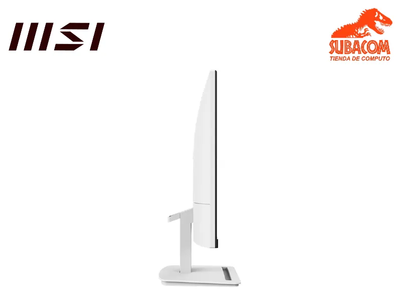 MONITOR PLANO MSI PRO MP243XW, 24" FULL HD, IPS, 100HZ, 1MS, ADAPTIVE SYNC, PARLANTES, HDMI, DP, COLOR BLANCO 1