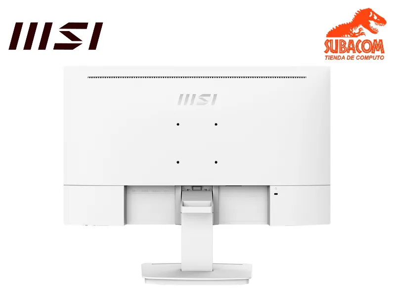 MONITOR PLANO MSI PRO MP243XW, 24" FULL HD, IPS, 100HZ, 1MS, ADAPTIVE SYNC, PARLANTES, HDMI, DP, COLOR BLANCO 2