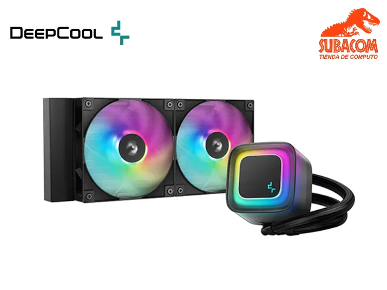 REFRIGERACION LIQUIDA DEEPCOOL LE240 V2 ARGB, 2 FAN, COLOR NEGRO