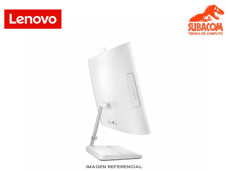 LENOVO IDEACENTRE AIO 27ALC6 ALL IN ONE, AMD RYZEN 7-7730U, RAM 16GB (2*8) DDR4, SSD 512GB, AMD RADEON GRAPHICS, PANT. 27" FULL HD IPS 60HZ, FREEDOS, COLOR BLANCO + TECLADO Y MOUSE USB 1