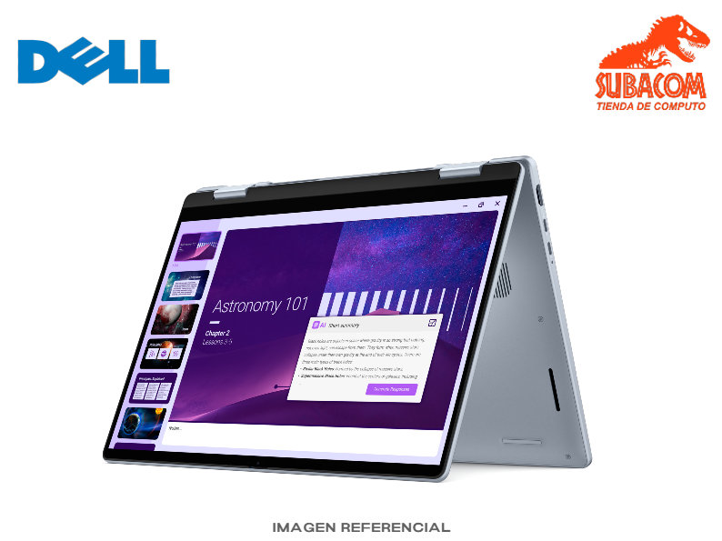 DELL 14 PLUS 2 EN 1 LDB04250-7137BLU-PUS, INTEL CORE ULTRA 7 256V, RAM 16GB DDR5, SSD 1TB, INTEL ARC GRAPHICS, PANT. 14" WUXGA IPS 60HZ TACTIL, 4 CELDAS, WINDOWS 11 HOME, COLOR ICE BLUE 1