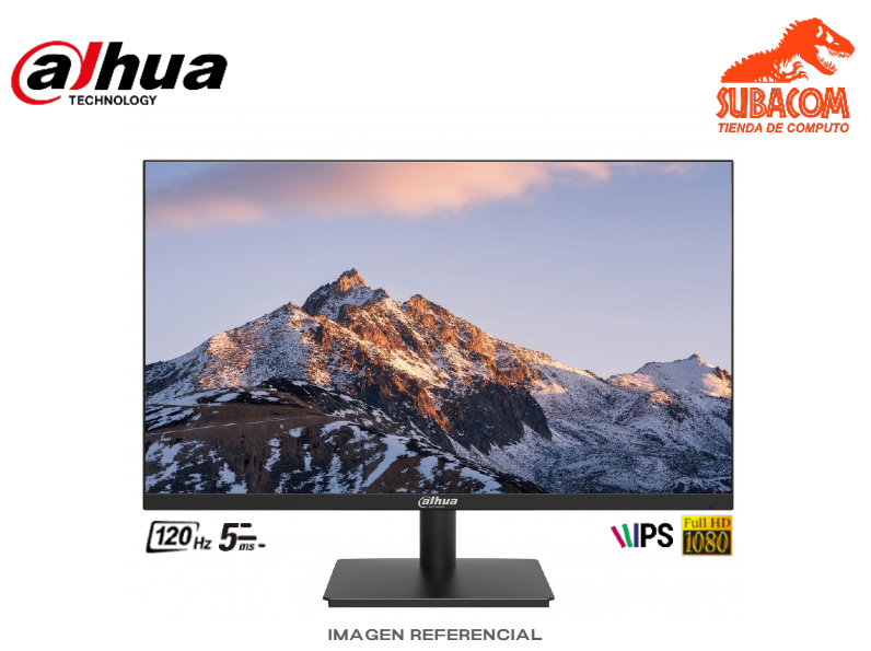 MONITOR DAHUA DHI-LM27-A211Y, 27" FULL HD, IPS LED, 120HZ, 5MS, HDMI, VGA, COLOR NEGRO