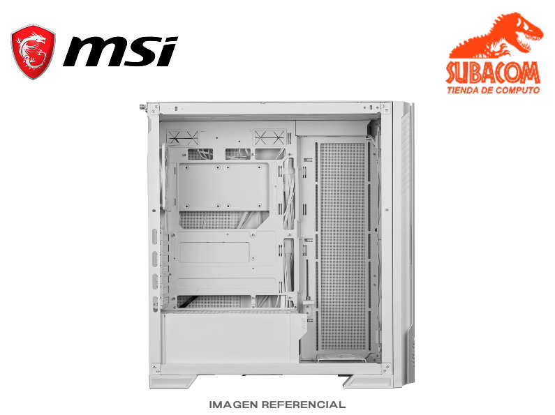 CASE MSI MPG VELOX 300R AIRFLOW PZ, 3 FAN RGB, VIDRIO TEMPLADO, E-ATX, COLOR BLANCO 1