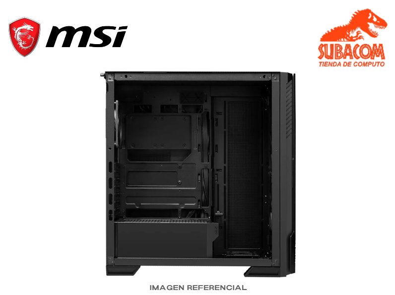 CASE MSI MPG VELOX 300R AIRFLOW PZ, 3 FAN RGB, VIDRIO TEMPLADO, E-ATX, COLOR NEGRO 1